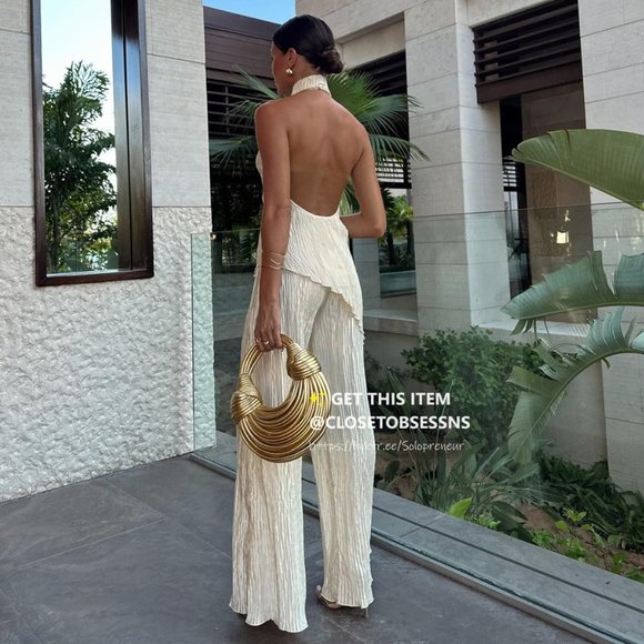 BLOGGER FAVE!!! ZARA Co-Ord Set Sleeveless Top and Wide Leg Pants - Picture 11 of 16